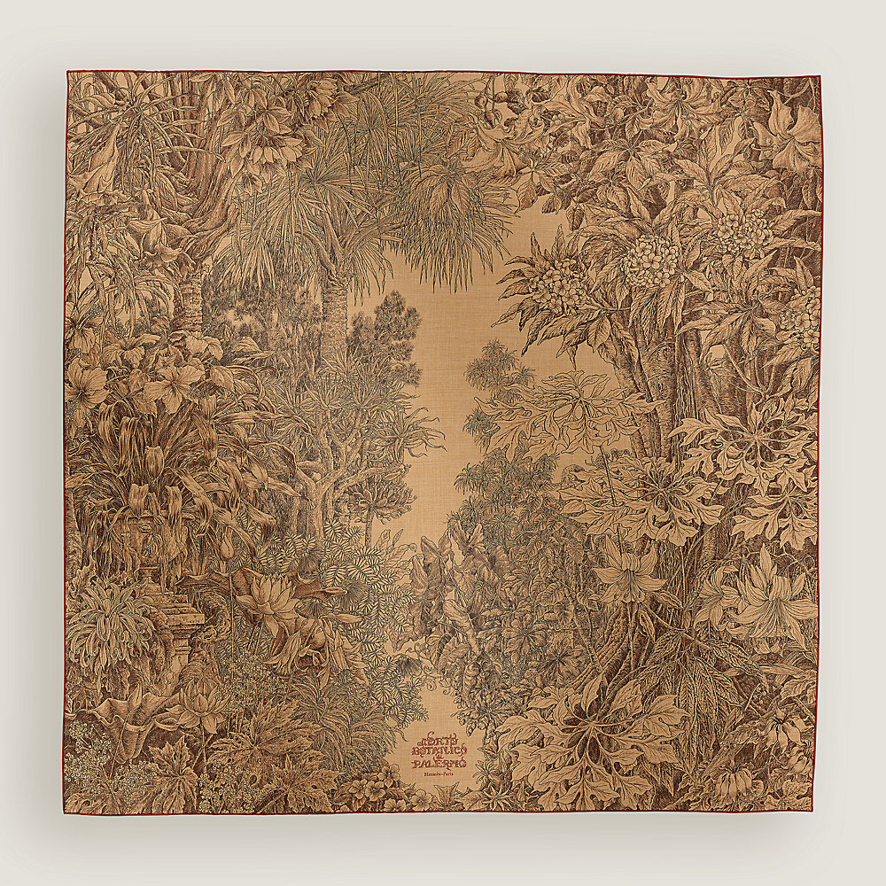 エルメス カシシル Orto Botanico di Palermo Shawl 超最新 カシシル☆Hermes☆Orto Botanico Di Palermo 140